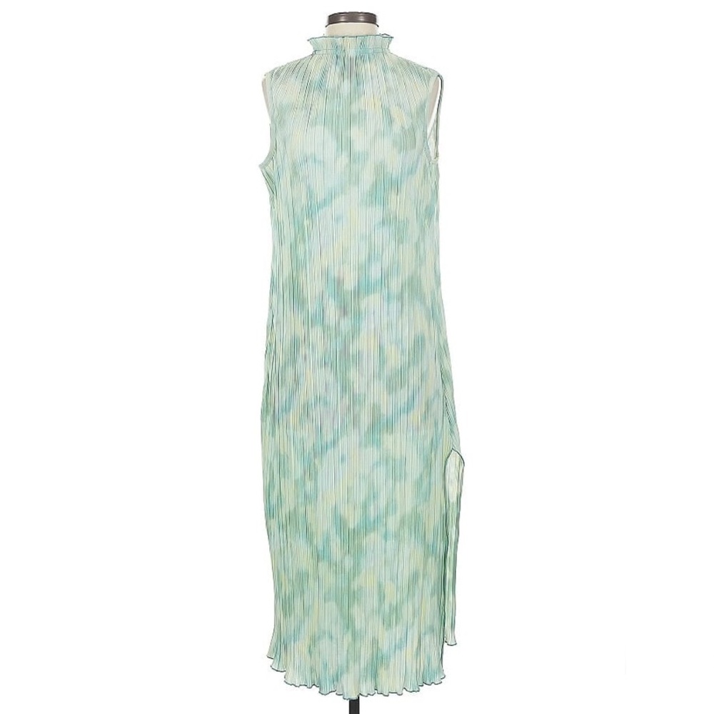 Sleeveless Tie dye Pleated Dress